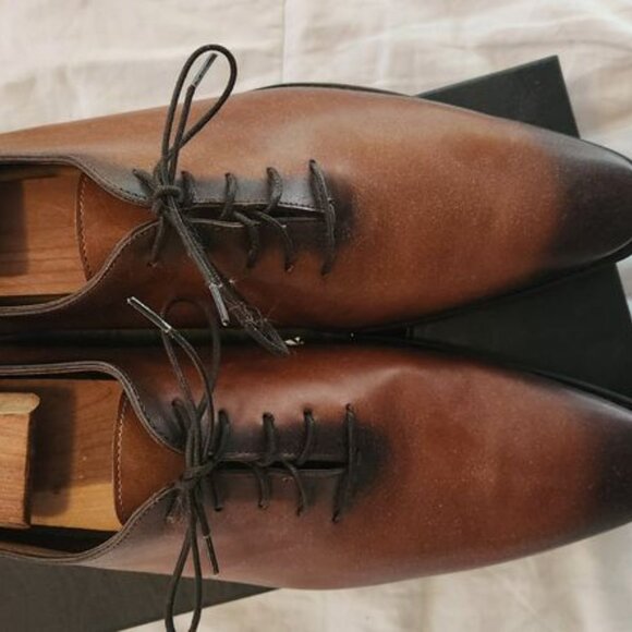 Mezlan Platinum Men\'s Dress Shoes Pamplona Wholecut Oxford (Size 12)
